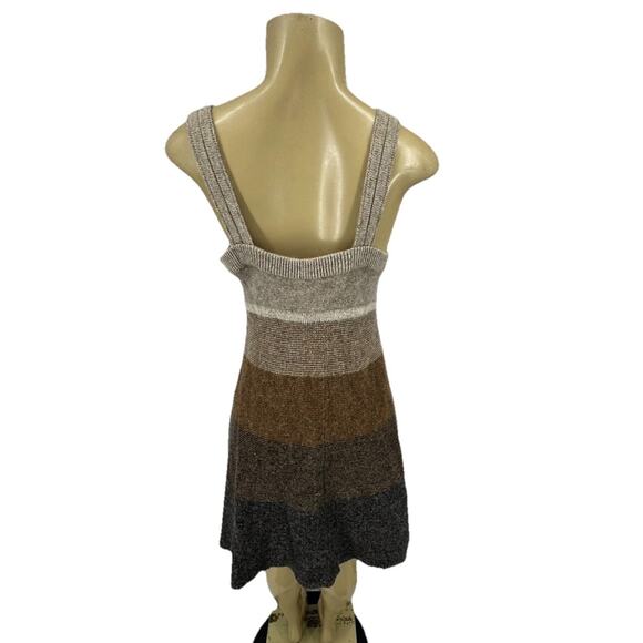 Free People Small Women School Girl Wool Angora Blend Jumper Striped Dress TS7 - Picture 3 of 8